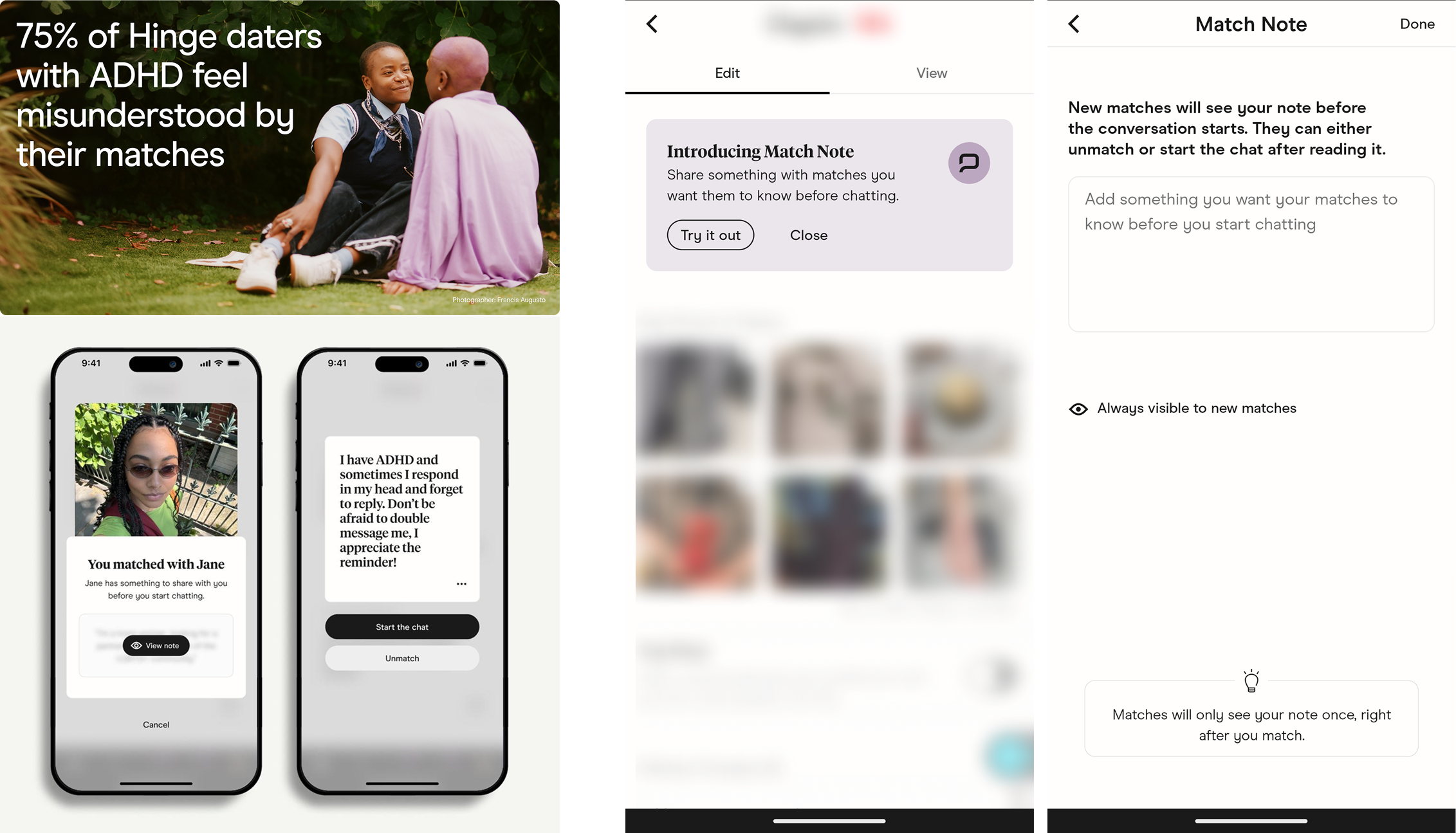 Leveraging insights of an intercept survey to 60,000 users for neurodivergent-aware feature development @ Hinge